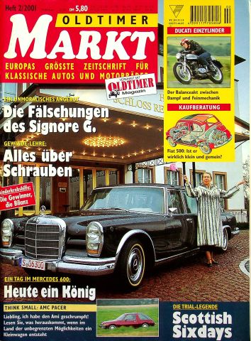 Deckblatt Oldtimer Markt (02/2001)